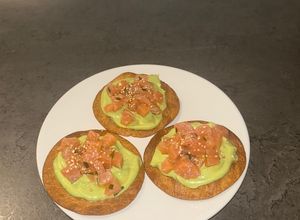 Foto di Tartine salmone e avocado