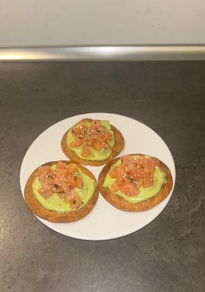 Foto di Tartine salmone e avocado