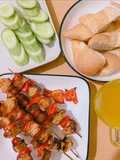 Xiên que sườn nướng chay