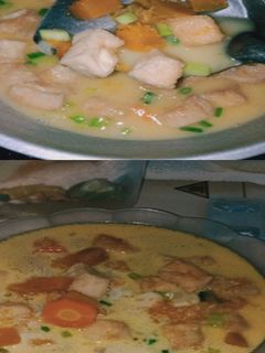 Foto resep Sup Santan Tahu Labu Kuning