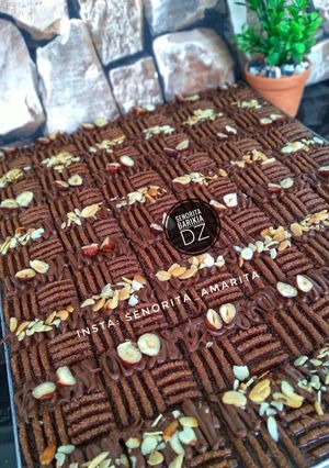 صورة لوصفة مقروض قلب البقلاوة بالشكولاطة 🍫🥜