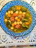 Potaje de grelos con chistorra
