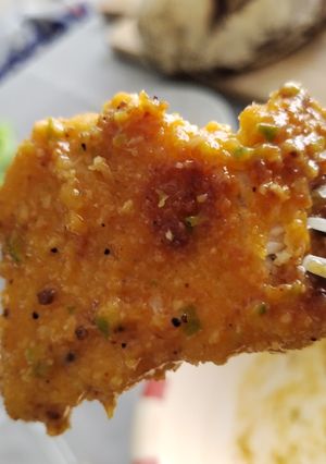 A picture of My Korean-inspired fried turkey.