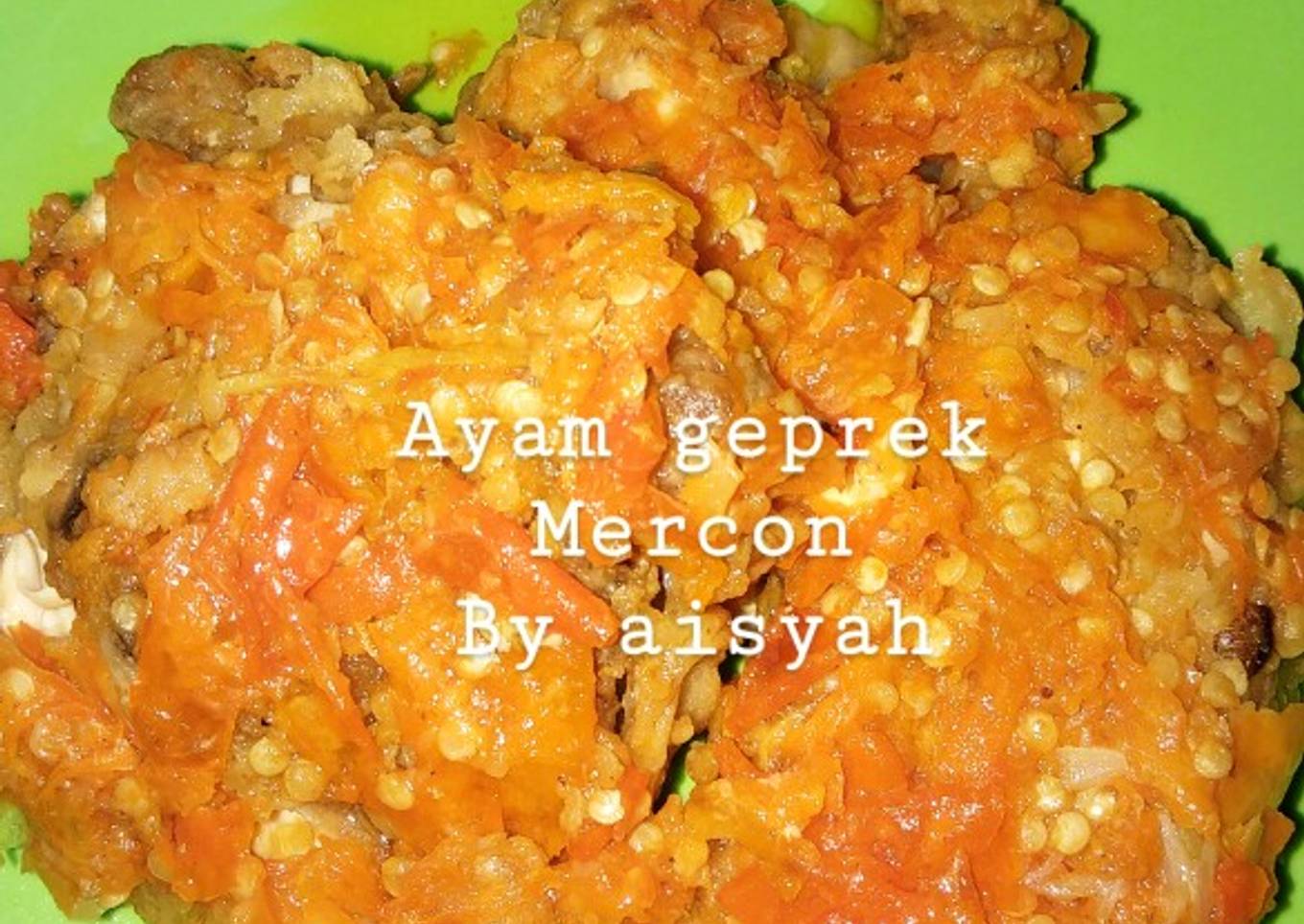 Ayam geprek mercon