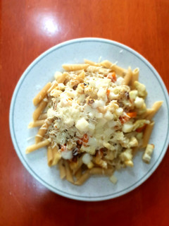 Una foto de Macarrones con verduras