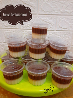 Foto resep Puding Tape Lapis Coklat