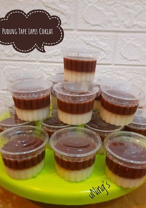 Foto resep Puding Tape Lapis Coklat