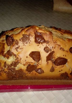 Una foto de Budín marmolado con chocolate ❤