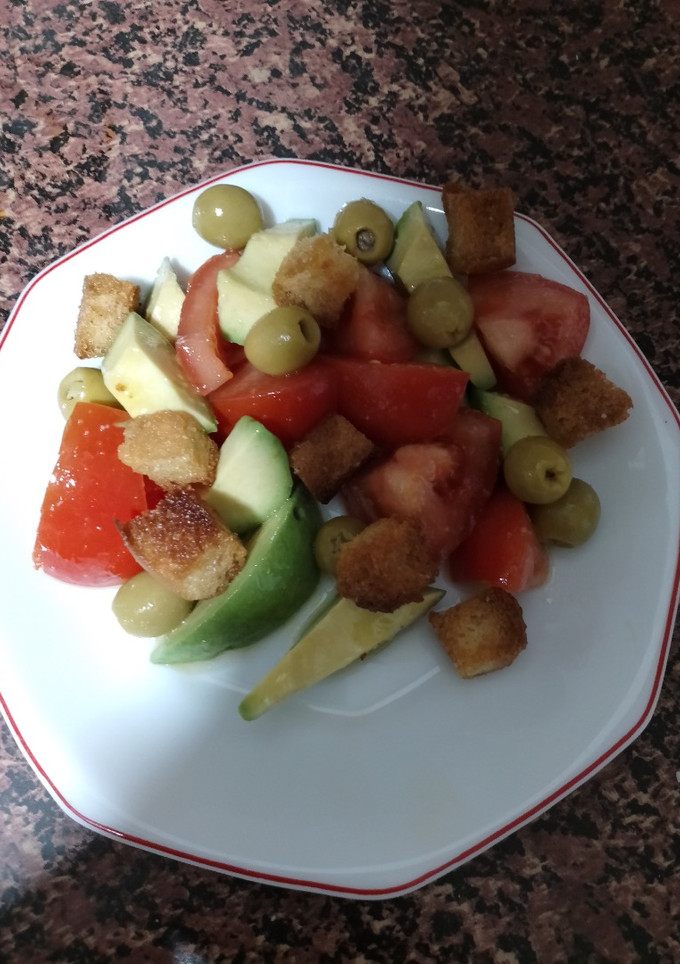 Una foto de Ensalada de Croutons