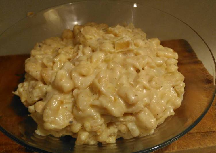 Alubias con nata y queso