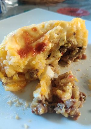 Una foto de Pastel de papa y zapallo
