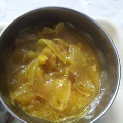 A picture of Papad ki sabji.