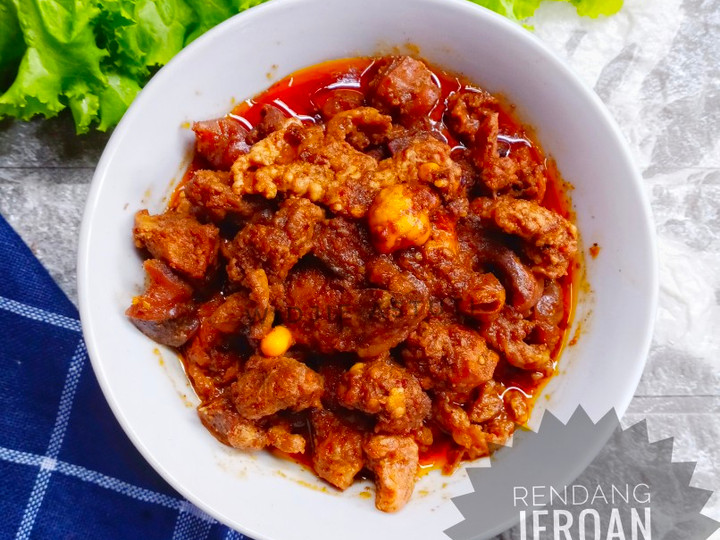 Cara Gampang Membuat Rendang Jeroan Ayam yang Bisa Manjain Lidah