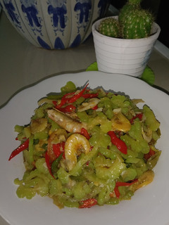 Foto resep Tumis pare udang asin
