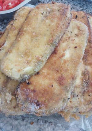 Una foto de Milanesas de berenjenas