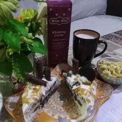 A picture of Chocolate filling bread cake.