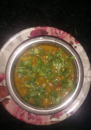 A picture of Matar sabzi.