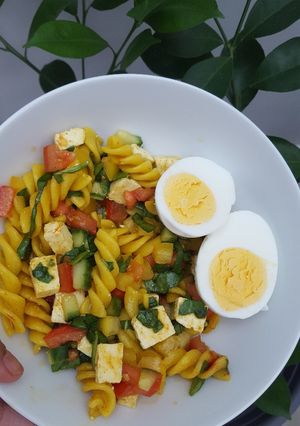 A picture of Pasta salad.