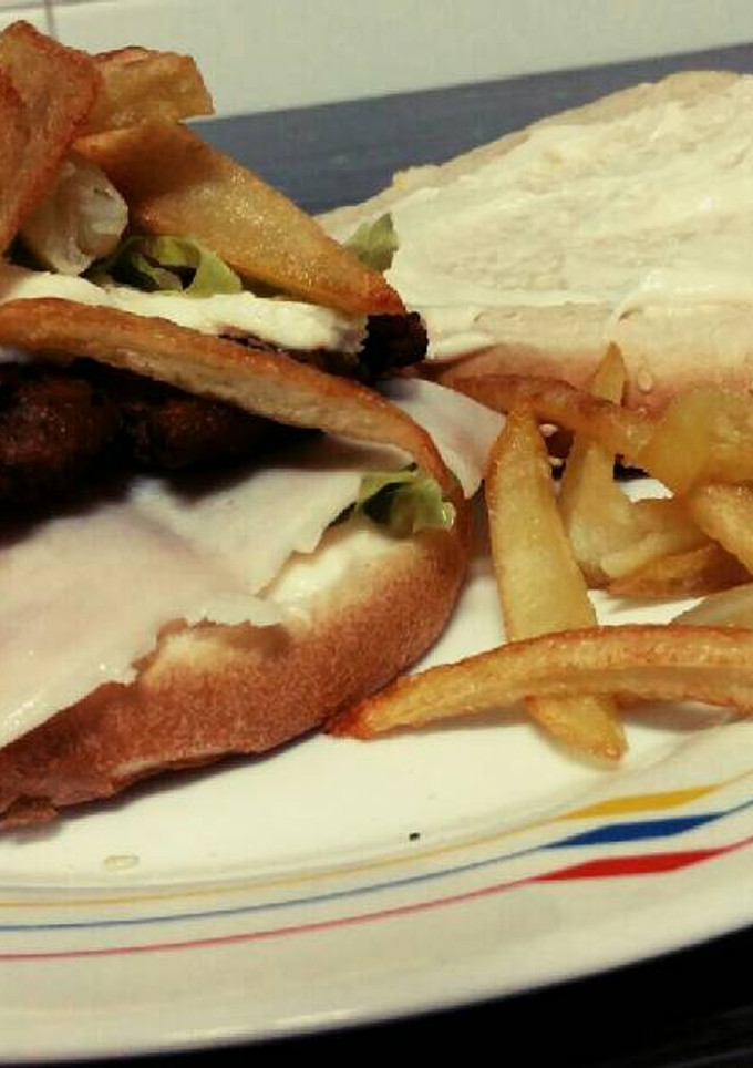 Una foto de Hamburguesa casera