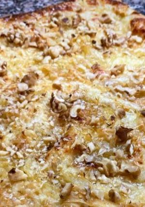 Foto de Tarte Folhada de Queijo Cabra, Maçã e Nozes
