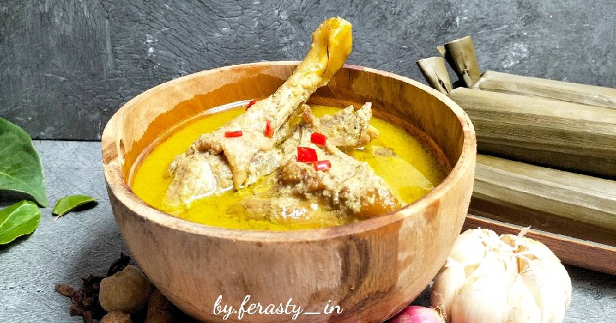 Resep Opor Ayam Kampung Oleh Ferasty Cookpad