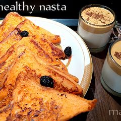 A picture of French toast with dalgano coffee.