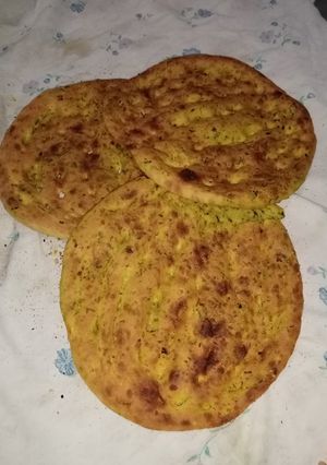عکسی از دستور نان با سبزی اجار