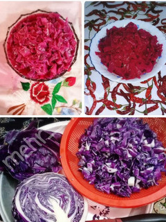 عکسی از دستور ترشی کلم بنفش