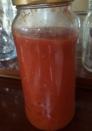 Una foto de Salsa de tomate sin aceite apto para conserva. Thermomix