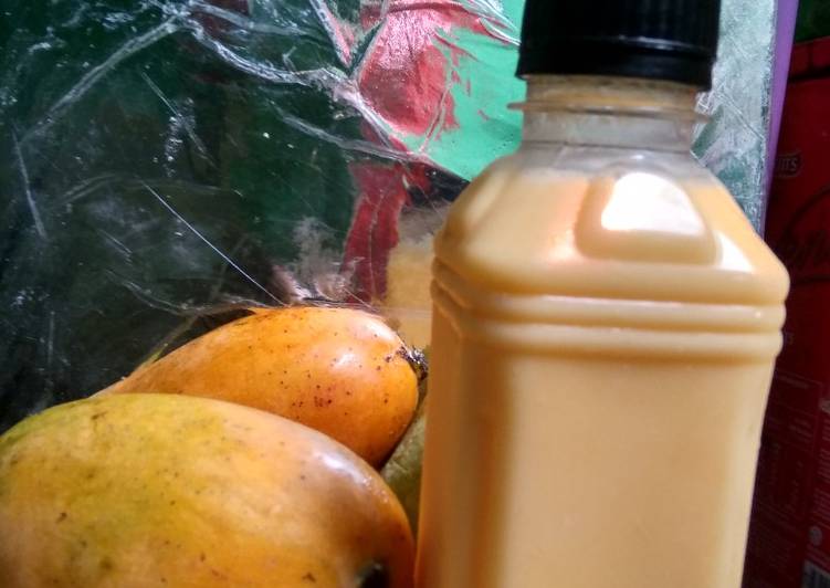 Langkah Mudah untuk Menyiapkan Juice mangga segerrrr Anti Gagal