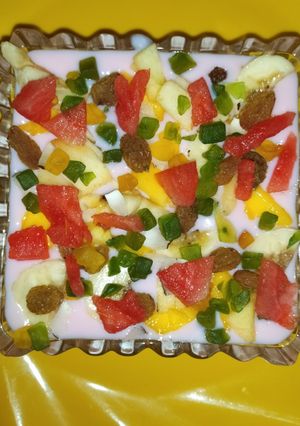 फ्रूट कस्टर्ड (Fruit custard recipe in hindi) रेसिपी मुख्य फोटो