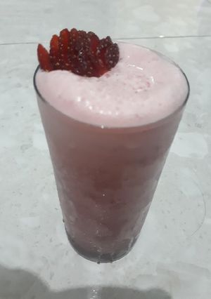Foto resep Milk shake stroberi 🍓🍓