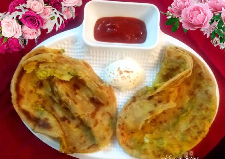 How to Make Ultimate Paneer aalu chur chur paratha