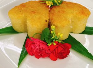 Hình của món Bánh Khoai Mì Nướng.