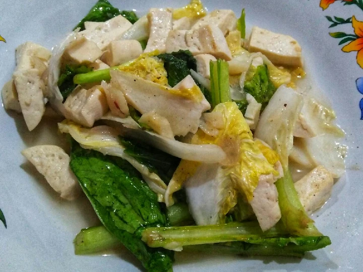 Langkah Mudah untuk Menyiapkan Resep Oseng tahu dua sawi (putih+hijau) yang  Bikin Ketagihan Anti Ribet, Mantap Sekali