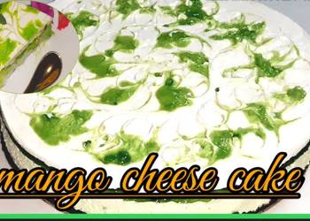 Popular Recipe Raw Mango cheese cakeNo bake Delicious Simple