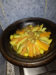 صورة لوصفة طاجن بالخضر