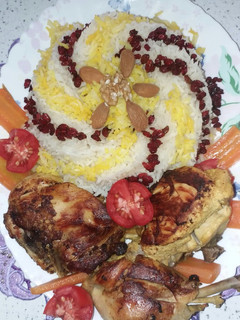 عکسی از دستور زرشک پلو با مرغ