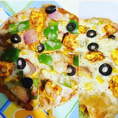 Wheat base pizza A picture of Wheat base pizza.