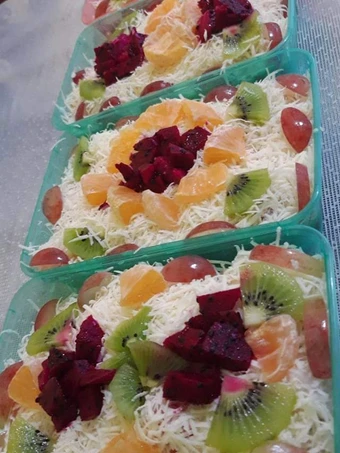 Langkah Gampang Membikin Resep Salad buah mayo yang Bisa Manjain Lidah Anti Ribet, Bisa Manjain Lidah