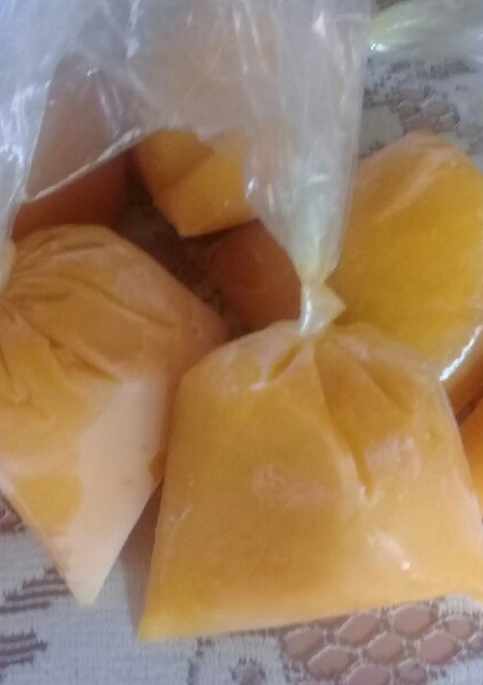 Una foto de Heladitos de mango 🥭🧊