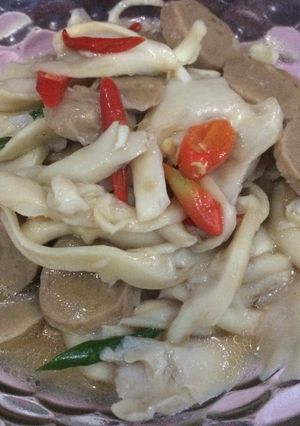 Foto resep Tumis Jamur Saus Tiram Bakso