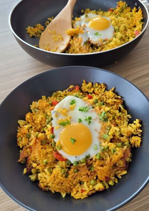 Une photo de Riz épicés aux œufs
