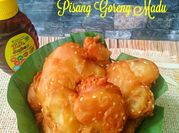 Gambar pisang goreng madu wijen