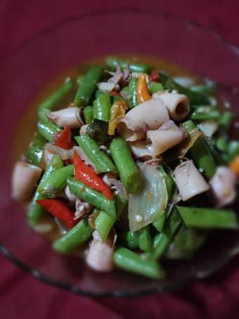 Anti Ribet, Memasak Oseng buncis dan cumi asin Untuk Pemula