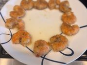 A picture of raw prawns