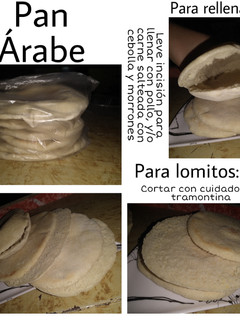 Una foto de Pan árabe (caseros)