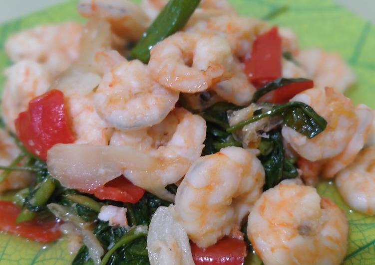 Resep masakan Cah Kangkung Udang | Cara Membuat Cah Kangkung Udang Yang Bisa Manjain Lidah