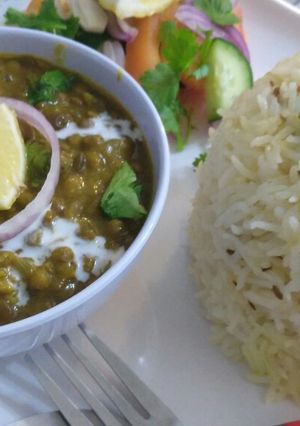 A picture of Masala masur Dal rice.