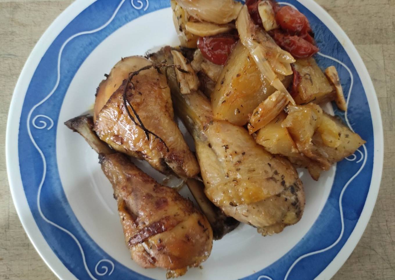 Muslos de Pollo con Aromas de Monte al Horno